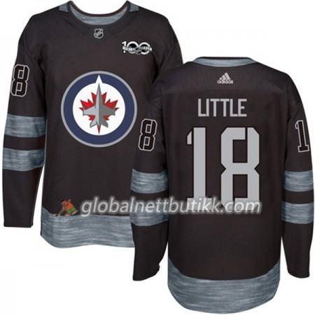 Winnipeg Jets Hockeydrakt Bryan Little 18 1917-2017 100th Anniversary Svart Adidas Authentic - Herre